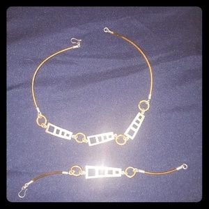 necklace and bracelet silver 925 made México